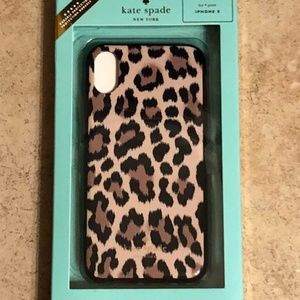 NWT RARE Kate Spade Leopard iPhone X Case